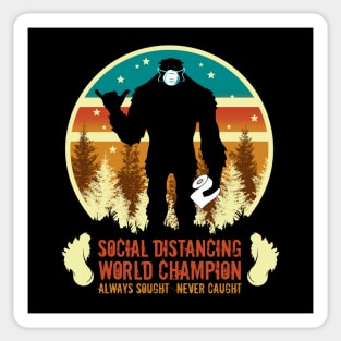 Social Distancing World Champion Sticker